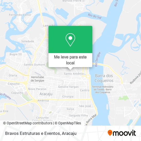 Bravos Estruturas e Eventos mapa