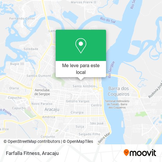 Farfalla Fitness mapa