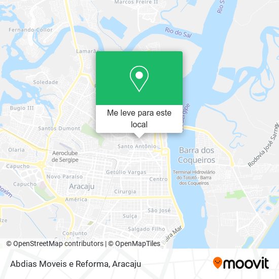 Abdias Moveis e Reforma mapa