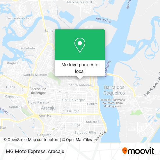 MG Moto Express mapa