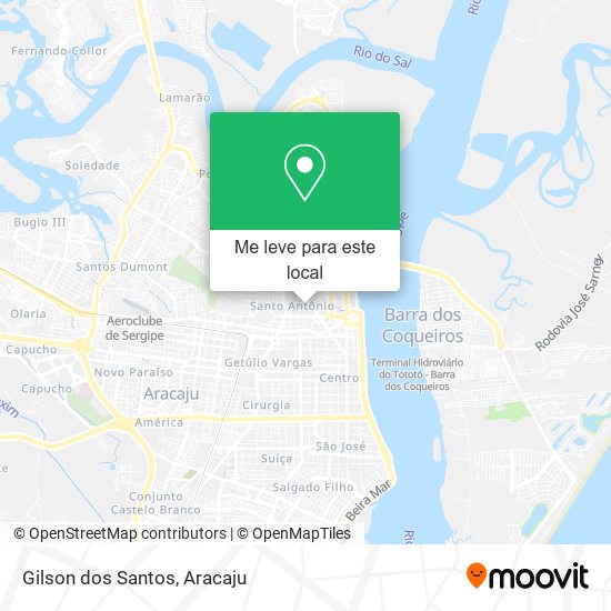 Gilson dos Santos mapa