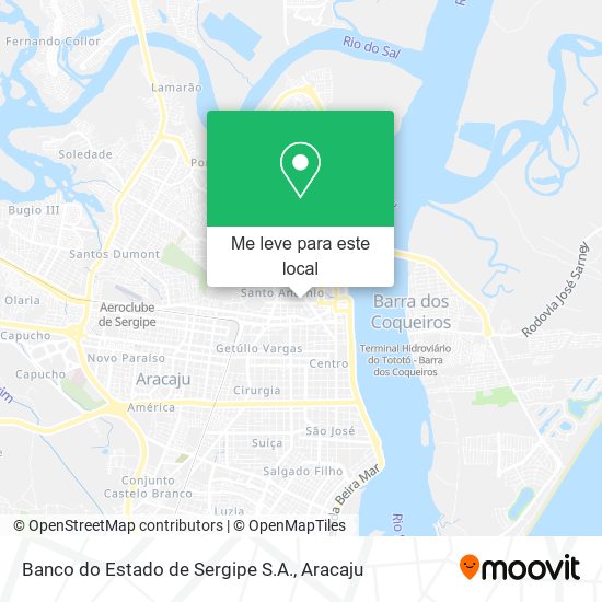 Banco do Estado de Sergipe S.A. mapa