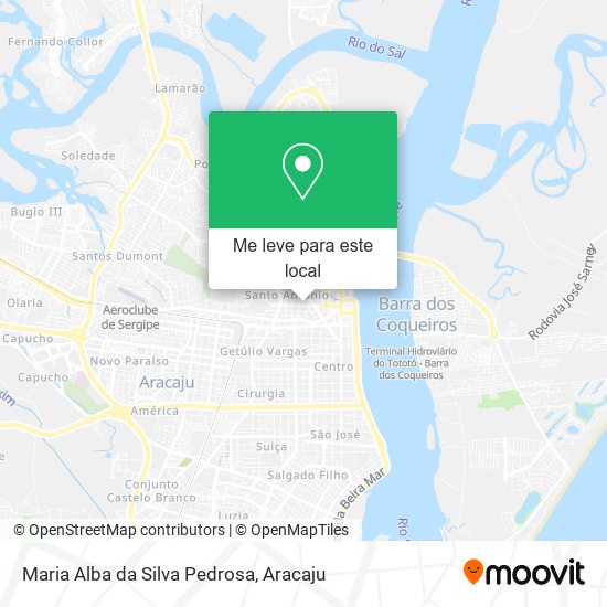 Maria Alba da Silva Pedrosa mapa