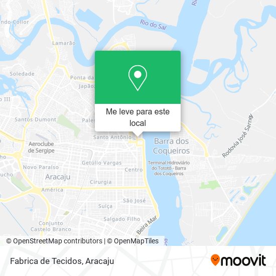 Fabrica de Tecidos mapa