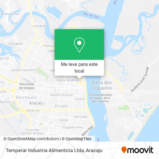 Temperar Industria Alimenticia Ltda mapa