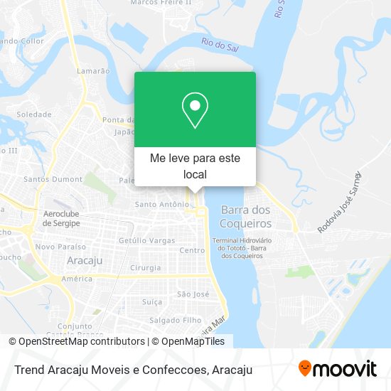 Trend Aracaju Moveis e Confeccoes mapa