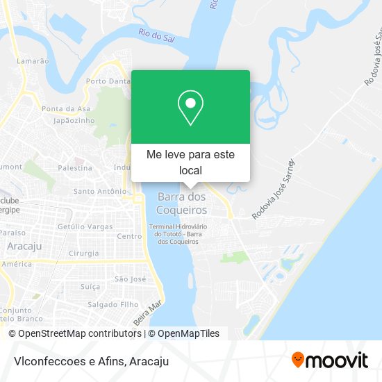 Vlconfeccoes e Afins mapa