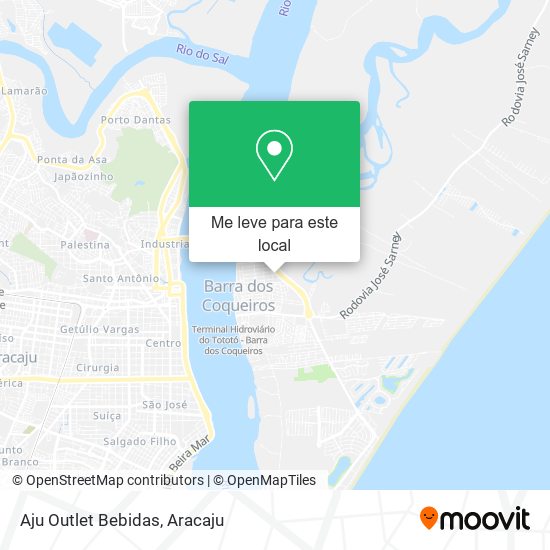 Aju Outlet Bebidas mapa