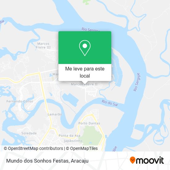 Mundo dos Sonhos Festas mapa