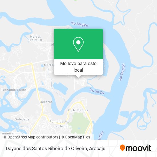 Dayane dos Santos Ribeiro de Oliveira mapa