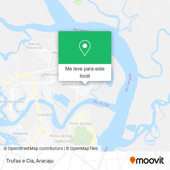 Trufas e Cia mapa