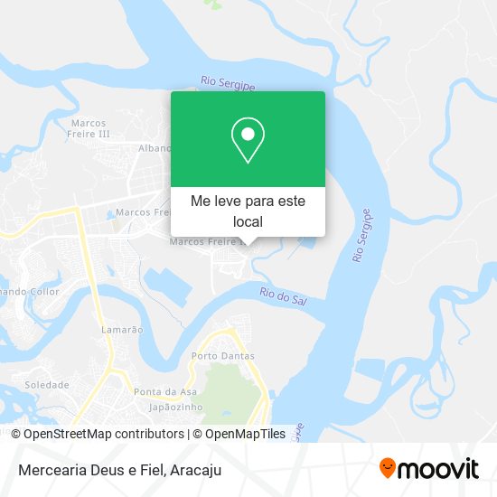 Mercearia Deus e Fiel mapa