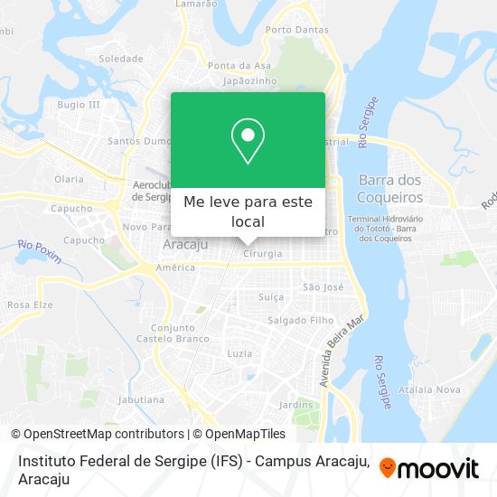 Instituto Federal de Sergipe (IFS) - Campus Aracaju mapa
