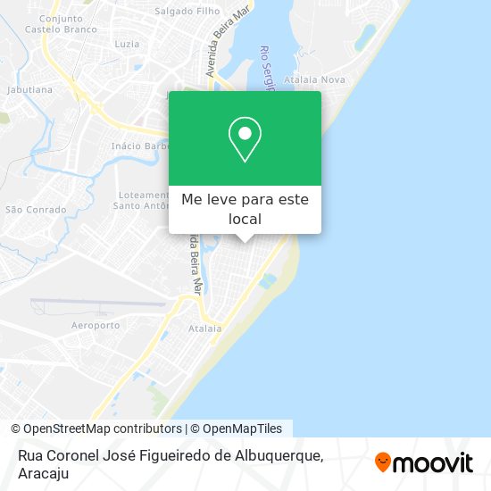 Rua Coronel José Figueiredo de Albuquerque mapa