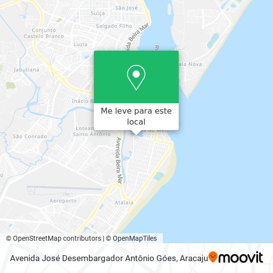 Avenida José Desembargador Antônio Góes mapa