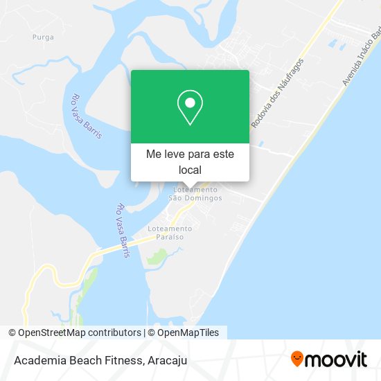 Academia Beach Fitness mapa