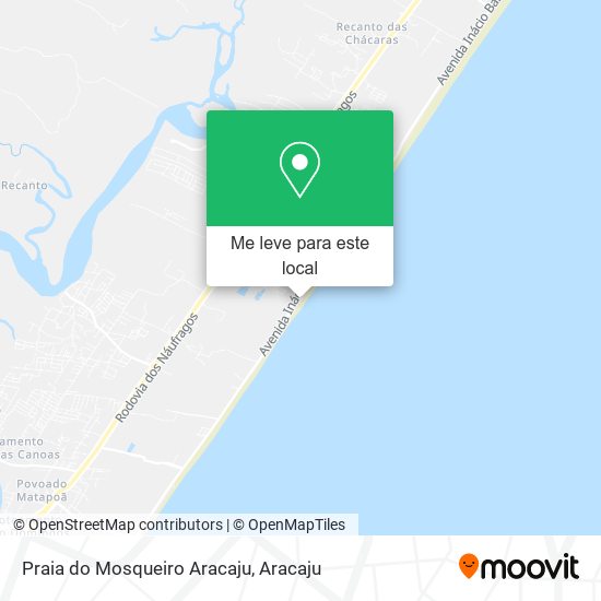 Praia do Mosqueiro Aracaju mapa