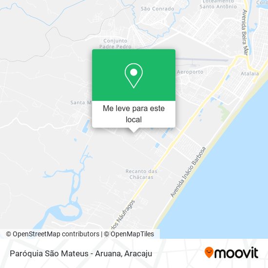 Paróquia São Mateus - Aruana mapa