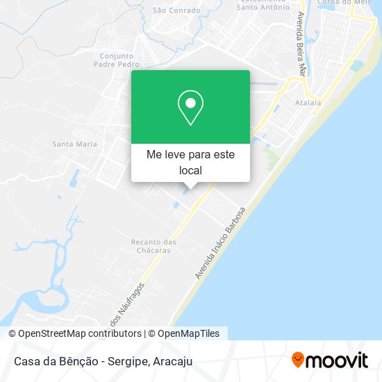 Casa da Bênção - Sergipe mapa