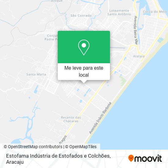 Estofama Indústria de Estofados e Colchões mapa