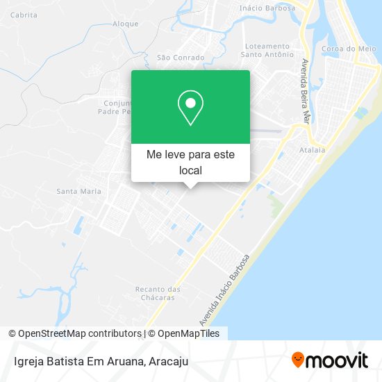 Igreja Batista Em Aruana mapa