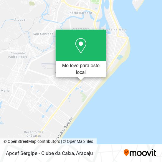 Apcef Sergipe - Clube da Caixa mapa