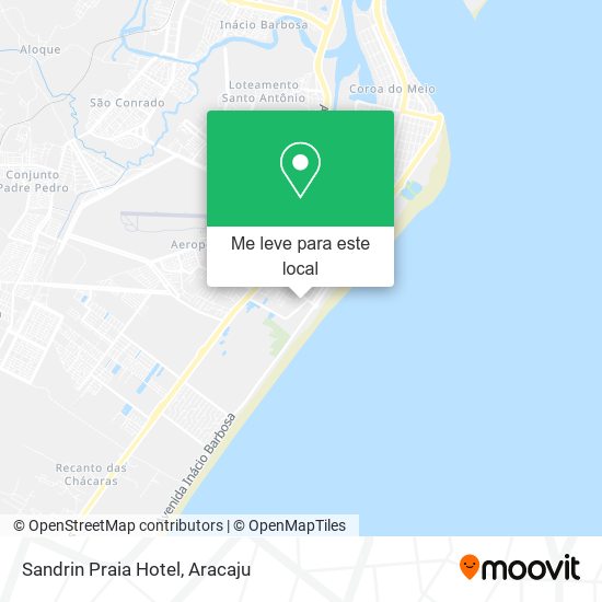 Sandrin Praia Hotel mapa