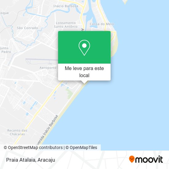 Praia Atalaia mapa