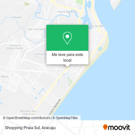 Shopping Praia Sul mapa