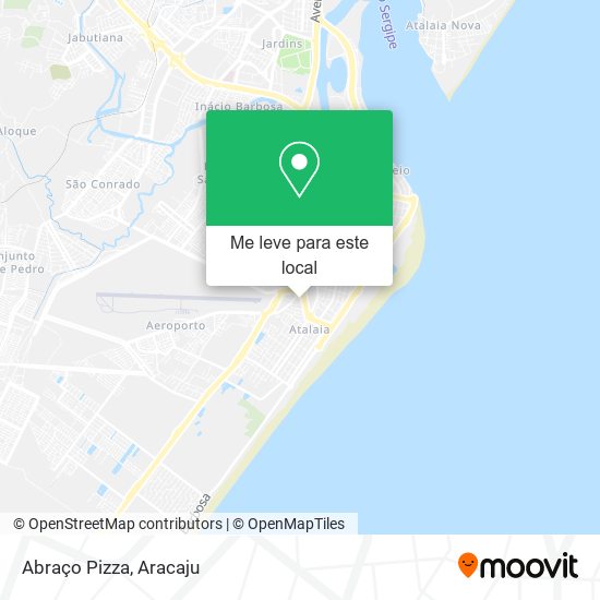 Abraço Pizza mapa