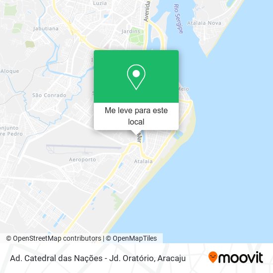 Ad. Catedral das Nações - Jd. Oratório mapa