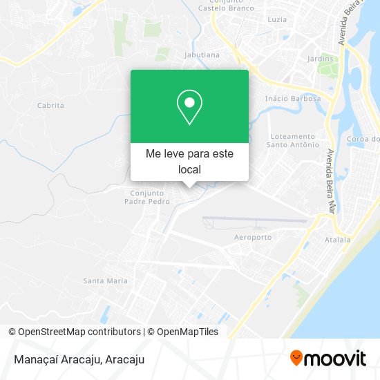 Manaçaí Aracaju mapa