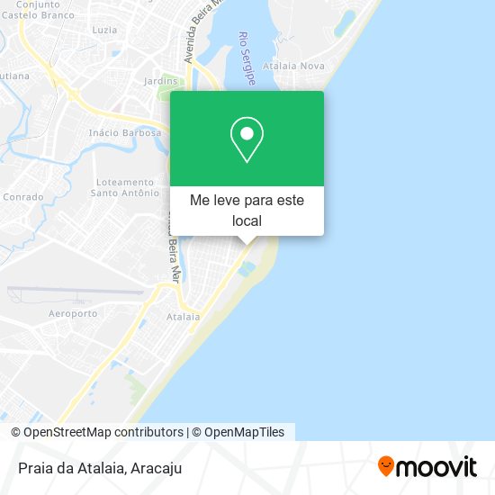 Praia da Atalaia mapa