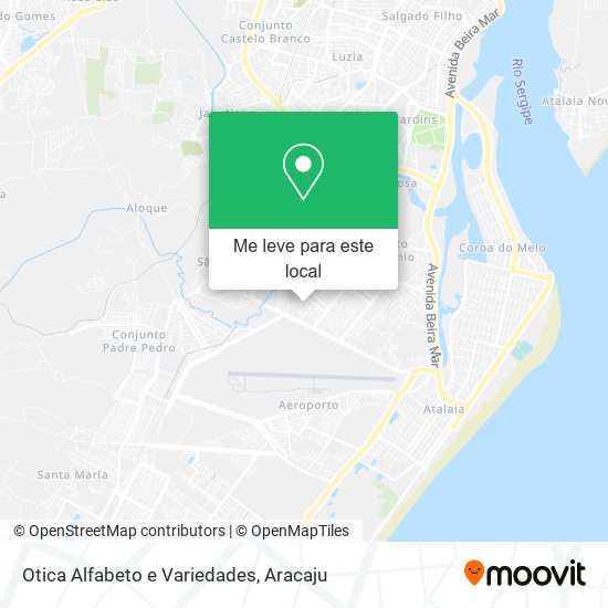 Otica Alfabeto e Variedades mapa