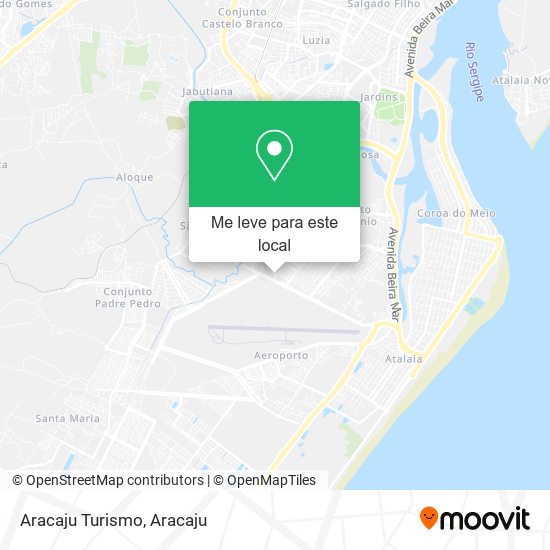 Aracaju Turismo mapa