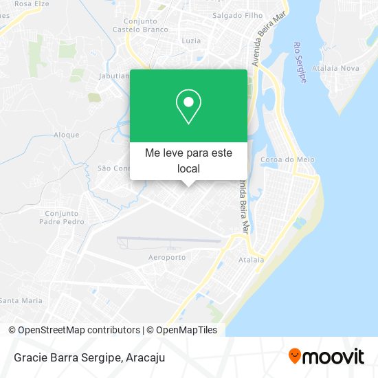 Gracie Barra Sergipe mapa