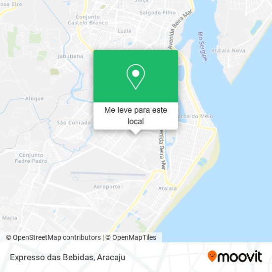 Expresso das Bebidas mapa