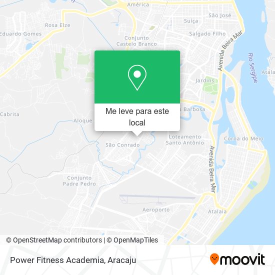 Power Fitness Academia mapa