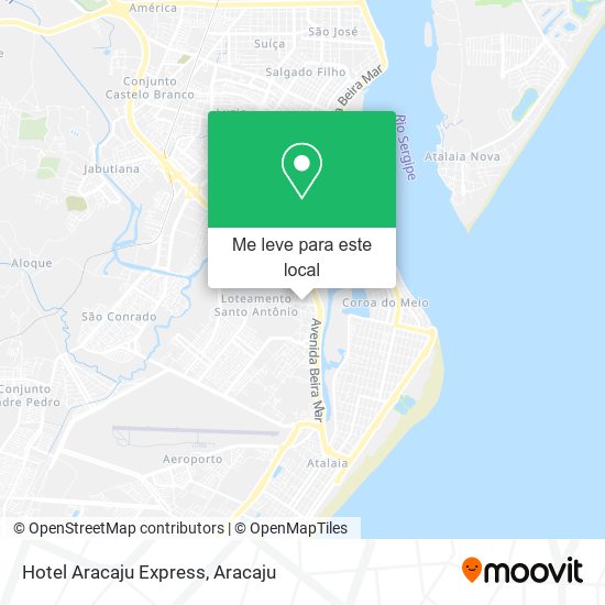 Hotel Aracaju Express mapa