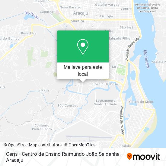 Cerjs - Centro de Ensino Raimundo João Saldanha mapa