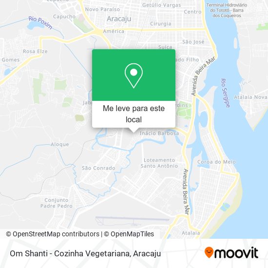 Om Shanti - Cozinha Vegetariana mapa