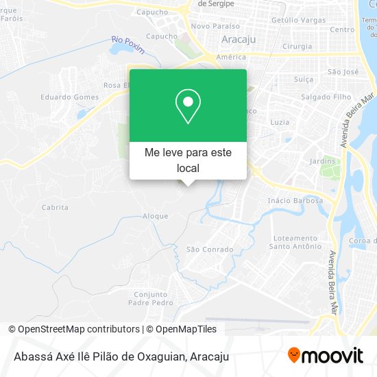 Abassá Axé Ilê Pilão de Oxaguian mapa