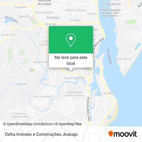 Delta Imóveis e Construções mapa