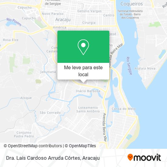 Dra. Laís Cardoso Arruda Côrtes mapa
