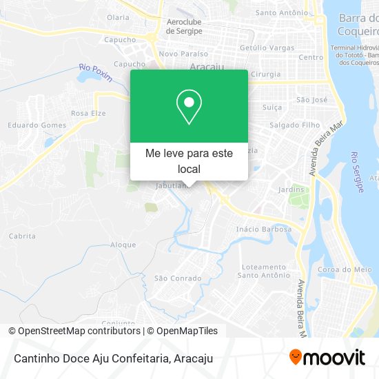Cantinho Doce Aju Confeitaria mapa