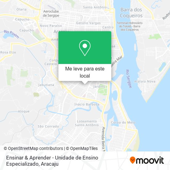 Ensinar & Aprender - Unidade de Ensino Especializado mapa