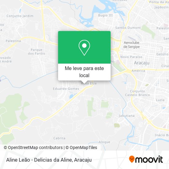 Aline Leão - Delicias da Aline mapa