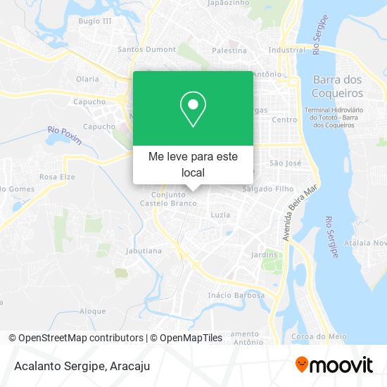 Acalanto Sergipe mapa
