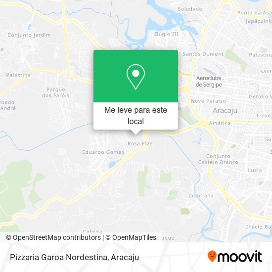 Pizzaria Garoa Nordestina mapa