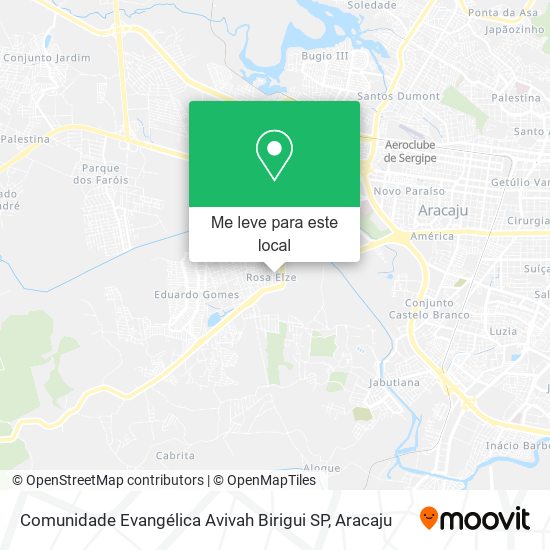 Comunidade Evangélica Avivah Birigui SP mapa